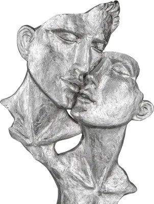 Produktbild von formano Deko Büste Paar Liebespaar auf Sockel 40 cm Skulptur Figur Statue modern