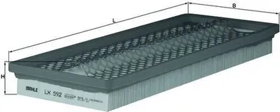 Produktbild von Luftfilter KNECHT LX 592