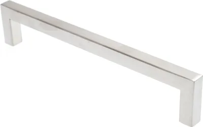Produktbild von Möbelgriff BA 160mm Küchengriff Edelstahl gebürstet Schrankgriff eckig