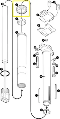 Obrázok produktu pre Crankbrothers Highline Ring Seal Assembly Dichtring, čierna/zlatá