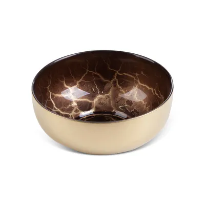 Produktbild von Schale Suzi aus Glas, Braun, mit einem Durchmesser von 15 cm und einer Höhe von 7 cm