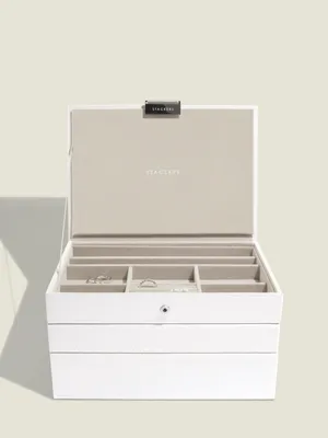 Productafbeelding van STACKERS WHITE - Sieradendoos - Juwelendoos - Sieradenhouder - Sieraden Organizer