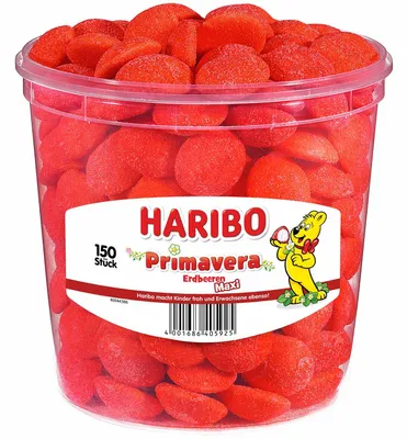 Image de HARIBO 10003779 HARIBO Primavera Erdbeeren Maxi-Größe 150 St.