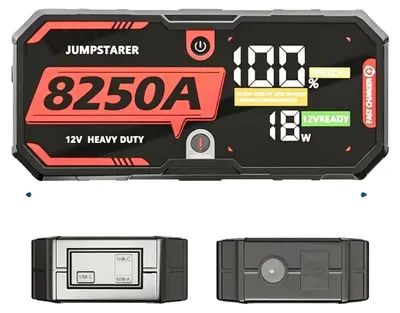 Obrázok produktu pre Núdzový štartér s batériou, kapacita 32000 mAh, prenosný dizajn, 8250A