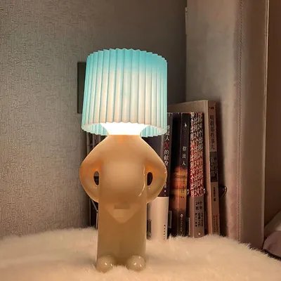 Produktbild von Stimmungslampe schüchterner Junge Nachtlampe lustiger Schalter Geschenk Blau
