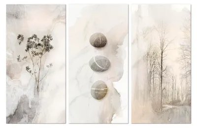 Image de LUMASOUL Tableau sur toile, motif nature, tableaux muraux cadre bois, Tableau Mural pour Salon & Chambre, 90x60 cm moderne