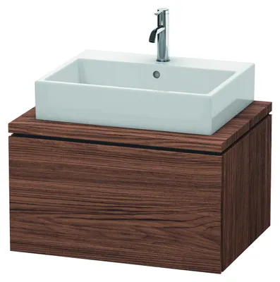 Produktbild von Konsolenunterschrank L-CUBE 400x720x547mm nussbaum dunkel nussbaum dunkel