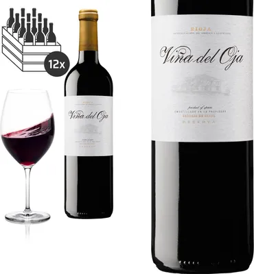 Produktbild von 12er Karton 2017 Rioja Reserva Vina del Oja von Bodegas Senorio de Arana - Rotwein