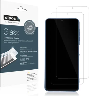 Produktbild von 2x Schutzfolie für Samsung Galaxy A06 - Anti-Shock 9H Folie dipos Glass Kunststoffglas