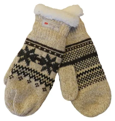 Produktbild von Damen Fäustling Handschuh  mit Norweger Muster Thinsulate
