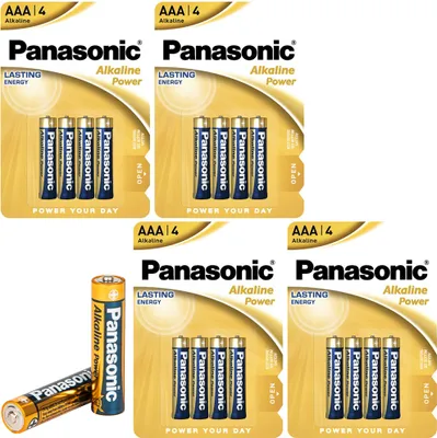 Produktbild von Panasonic Alkaline Power AAA LR03 16 Stück langlebige Batterien 1.5V