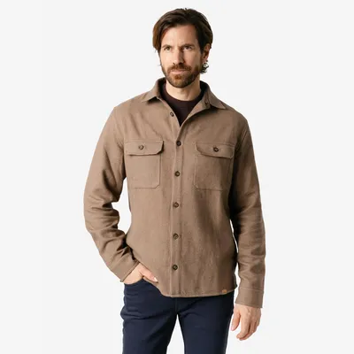 Produktbild von Herren-Overshirt „Bennet“ in Sand von Living Crafts