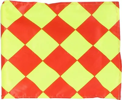 Produktbild von Eckfahnenstoff rot-gelbe Variante 13080