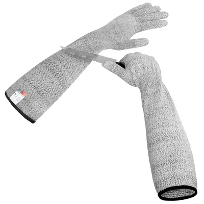 Imagen del producto de Guantes resistentes a cortes, de 45 cm de longitud, para jardinería, que ofrecen protección contra cortes