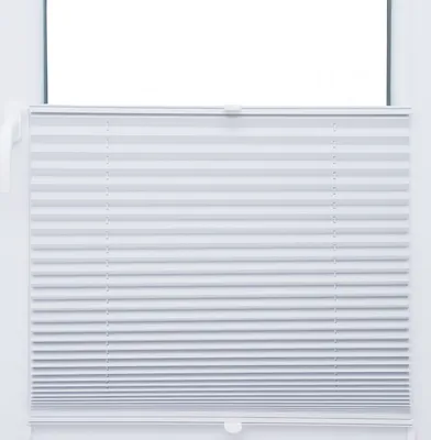 Produktbild von Thermo Black Out Plissee 120x200 cm weiss silber metallic 100% Verdunkelnd