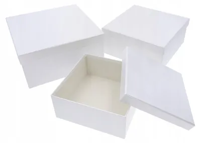 Produktbild von Vipolimex Weiße Blumenboxen Geschenkboxen 3 Stück