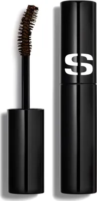 A product shot of a mascara tube and wand.