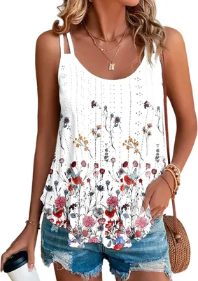 Produktbild von Damen Tanktop, Ärmellos, Spaghetti-Träger, Sommer, für warme Tage