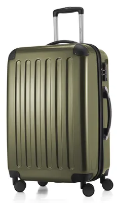 Produktbild von HAUPTSTADTKOFFER Alex - Hartschalen-Koffer erweiterbar mit 4 Rollen Check-In Trolley Reisekoffer mit Dehnfalte Check-In Gepäck 158cm Hardcase Luggage 65 cm, 74 Liter,Avocado