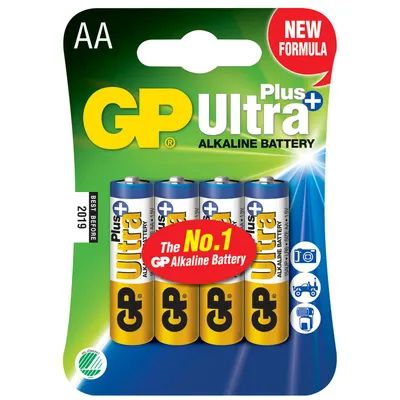 Obrázok produktu pre GP Batteries Ultra Plus Alkaline AA, Batéria na jedno použitie, AA, Alkalický, 1,5 V, 4 kusov, Viacfarebný
