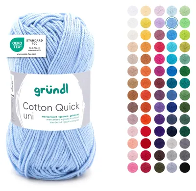 Zdjęcie produktu dla Gründl Bawełna quick uni,50g.100%bawełna,merceryzowana,szydełkowa i dziewiarska,50g/125 m,NS 3-4 148
