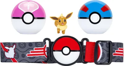 Immagine prodotto di Pokemon Clip N Go Set cintura Eevee Figur Rot Rot Taglia unica