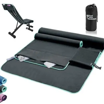 Zdjęcie produktu dla Ręczniki fitness zestaw 3 sztuki mikrofibra sportowe do siłowni