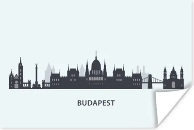 Produktbild von MuchoWow® Poster Budapest - Skyline - Europa 90x60 cm - Schlafzimmer