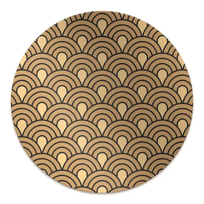 Produktbild von Rundmatte - Stuhlunterlage Bürostuhlunterlage - Rund Ø 100 cm - Bodenmatte - Fußmatte - Weinlesekunst