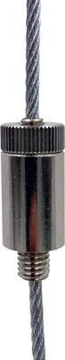 Produktbild von Drahtseilhalter / Gripper 30, Außengewinde M8, für Drahtseil Ø2,0mm-3,0mm | vernickelt