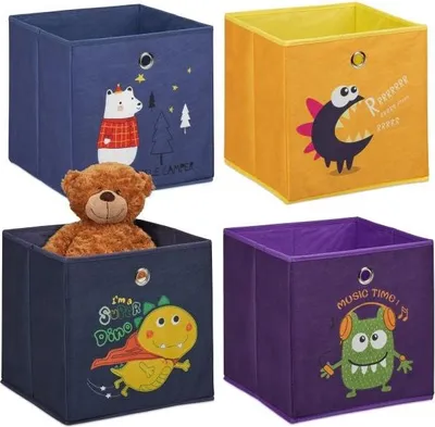 Immagine prodotto di Set di 4 scatole portaoggetti per bambini