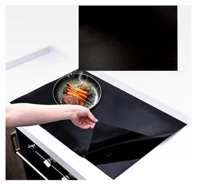 Produktbild von Silikon Induktionsschutzmatte 78x52 cm, große hitzebeständige Matte für Induktionskochfelder
