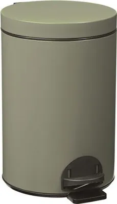 Image de Poubelle à pedale 14l gris ciment - Rossignol - 90194 - Élora