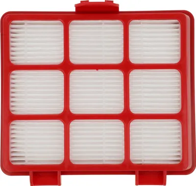Produktbild von vhbw Staubsaugerfilter kompatibel mit Grundig VCC 3170 L, GMS 3600, VCC 3870 A Staubsauger - Abluftfilter Rot Schwarz Weiß