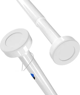 Immagine prodotto di Asta per tenda da doccia in acciaio inossidabile, 90-160 cm, bianca