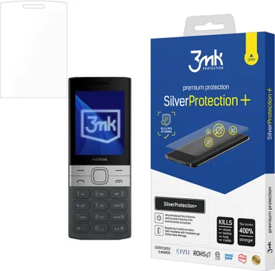 Produktbild von 3mk Display Antimikrobielle Schutzfolie SilverProtection+ für Nokia 150 2023 0,21mm  Self-Heal