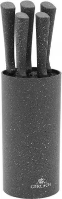 Produktbild von Sada nožů Gerlach v bloku 6 ks Smart Granit GERNK988M Grey