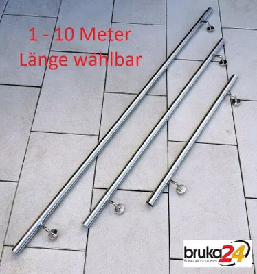 Produktbild von Handlauf FLEXI V2A Edelstahl Wandhandlauf Geländer Treppe Stange Griff Brüstung 300