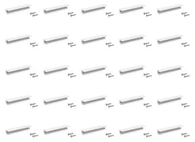 Zdjęcie produktu dla Emuca Pakiet 25 uchwytów meblowych Glasgow, L84mm, Rozstaw 64mm, Aluminium, Anodowany mat