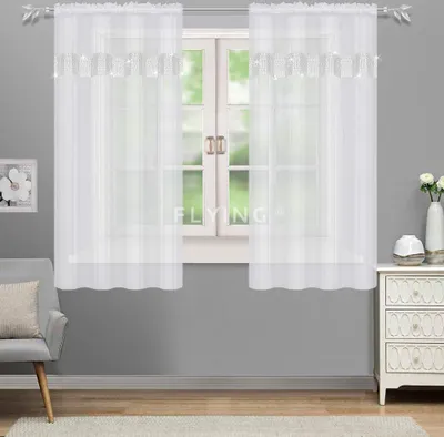 Obrázok produktu pre Hotové záclony Okenná záclona z voálu so skladanou páskou LB-KT-PT, 150x300 cm