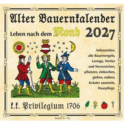 Produktbild von Mandlkalender Alter Bauernkalender 2027 Wandkalender mit traditionellem Bauernwissen