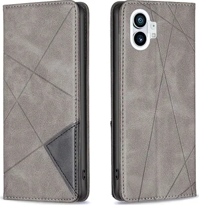 Produktbild von Mobigear Rhombus Slim  Nothing Phone (1) Hülle Klapphülle - Grau