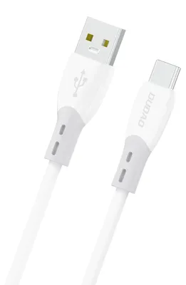 Obrázok produktu pre Kábel Dudao L25ST 5 A USB-A - USB-C s mäkkou silikónovou opletenkou 1 m - biely