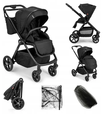 Produktbild von Buggy Kidnort Älskar schwarz Aluminium klappbar bis 22 kg