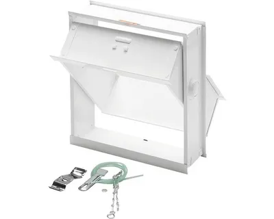 Produktbild von Lüftungsflügel Stahlblech weiß RAL 9016 für Glasbausteine 240 mm x 240 mm