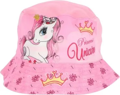 Immagine prodotto di Cappello da pesca unicorno per bambini - copricapo cool e protezione solare per i viaggi Rosa