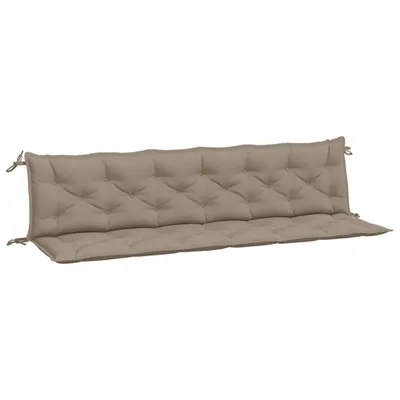 Zdjęcie produktu dla vidaXL Poduszki na ławkę ogrodową 2 szt. Taupe 200x50x7 cm Tkanina Oxford