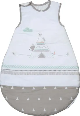 Produktbild von roba Schlafsack 'Indi Bär', 90cm, ganzjährig, aus atmungsaktiver Baumwolle, unisex