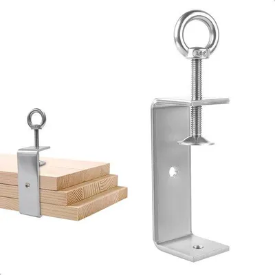 Produktbild von Famanu C-Klemme für Holzverarbeitung - Robuste Fixierung aus Edelstahl - 100 mm Öffnung