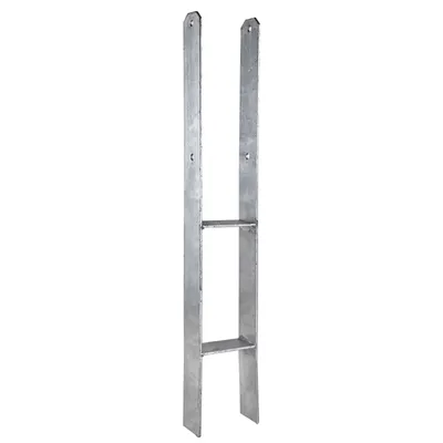 Immagine prodotto di Ancoraggio ad H per palo 121x60x800 mm